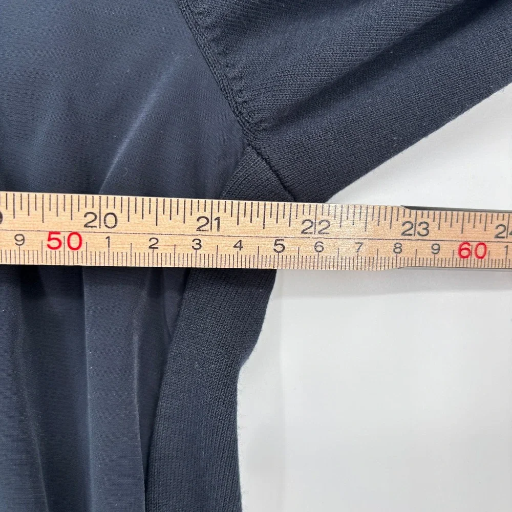 Theory‎ Belville PK Fine Bilen Zip Bomber Jacket Navy Lightweight Modern Size XL